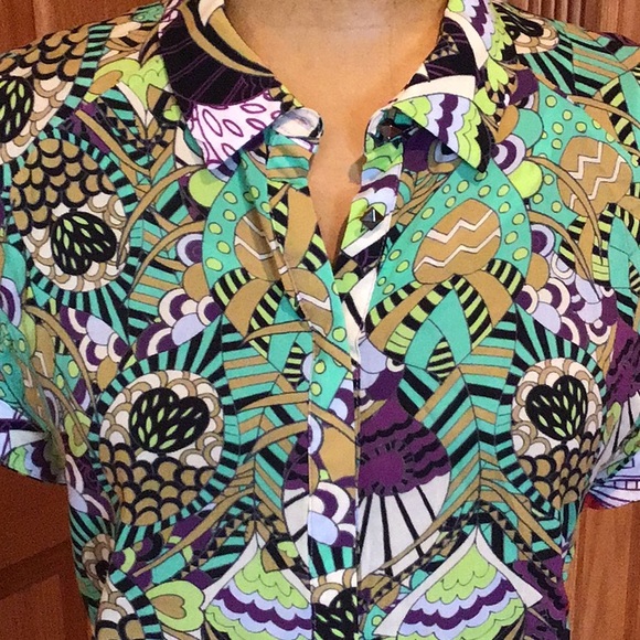 GUSTO BARCELONA Multicolored Summer Mini Dress. - Picture 2 of 9